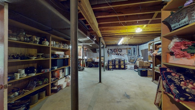 view of basement