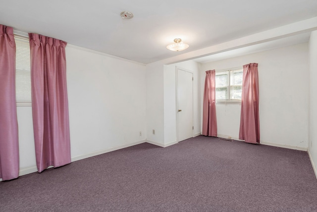 view of carpeted empty room