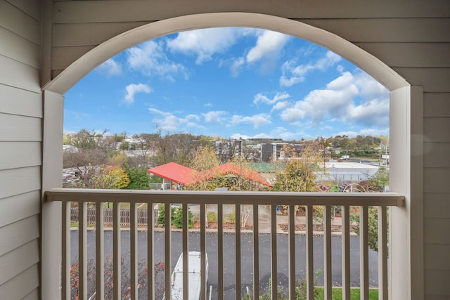 view of balcony