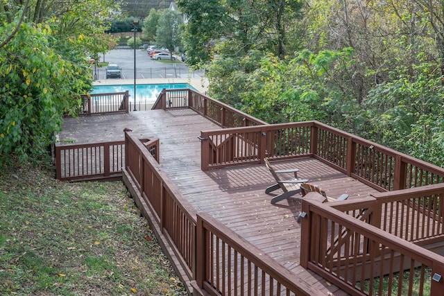 view of wooden terrace