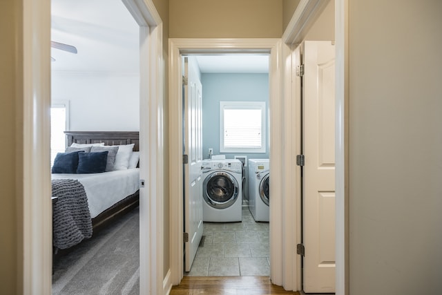 laundry room featuring laundry area and washer and clothes dryer