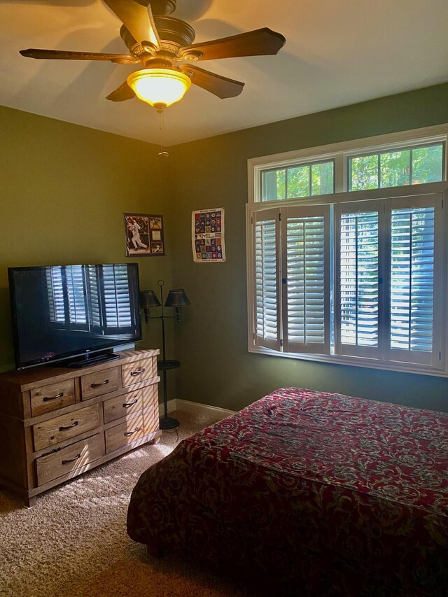 2271 Timberwood Trce, Monteagle, TN 37356 - carpeted bedroom featuring a ceiling fan and baseboards