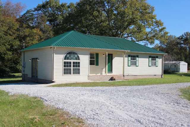 view of front of property