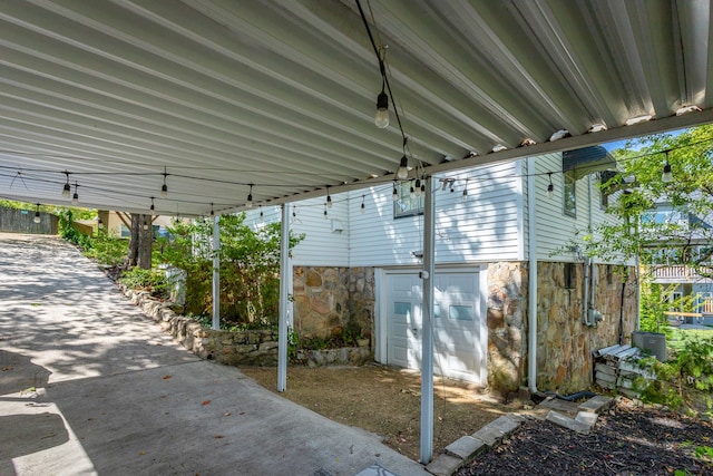 view of patio with central AC unit