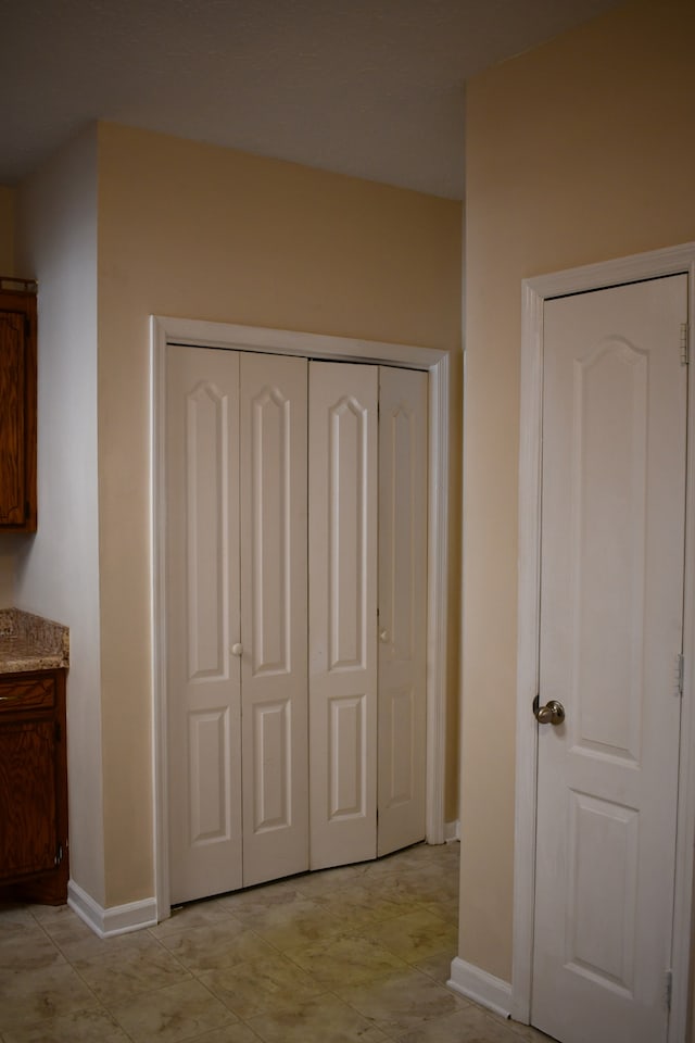 unfurnished bedroom with a closet