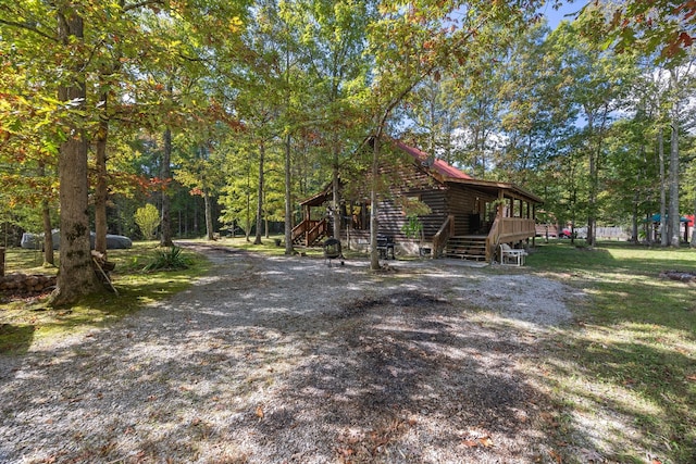 view of front of property