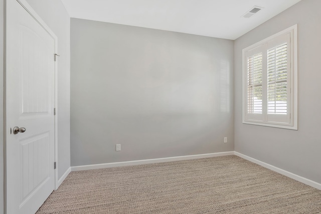 view of carpeted empty room