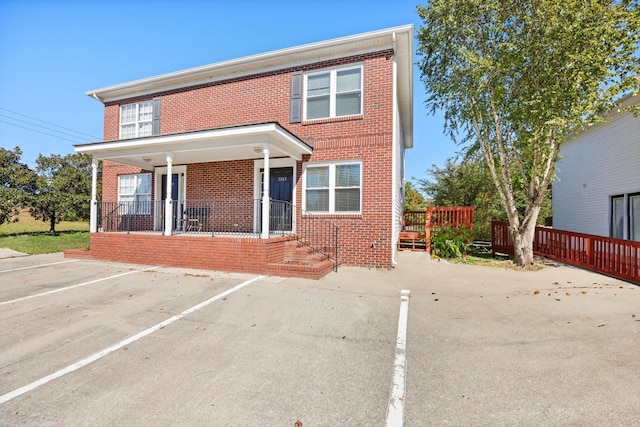 view of front of home with a porch