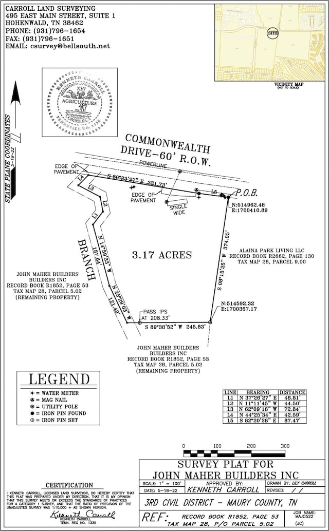 0 Commonwwealth, Spring Hill TN, 37174 land for sale