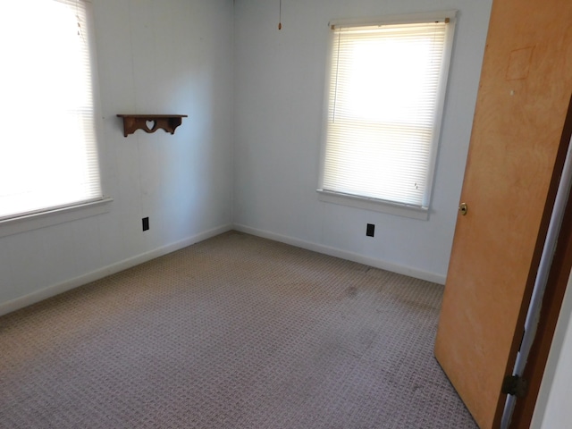 view of carpeted empty room