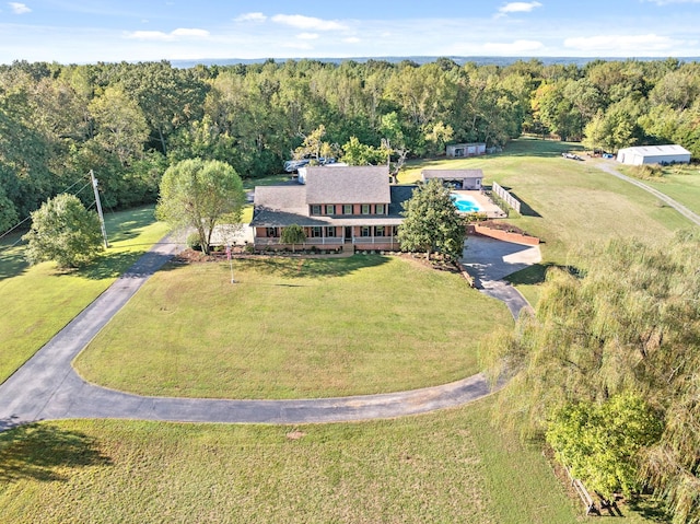 2264 Lock B Rd N, Clarksville, TN 37043 - view of property location with a pool and a forest