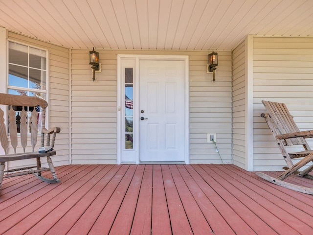 view of exterior entry