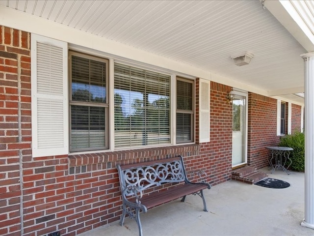 view of patio / terrace with a porch