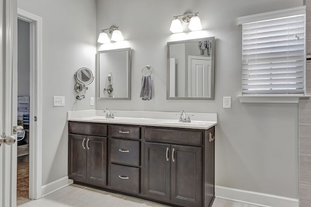 bathroom featuring vanity