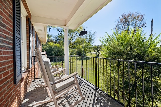 view of balcony