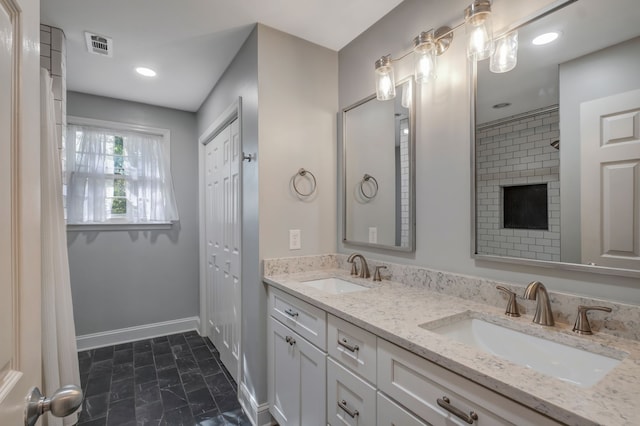 bathroom featuring vanity