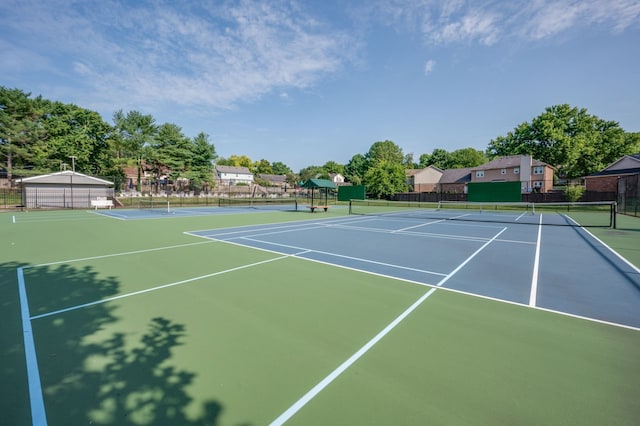 view of sport court