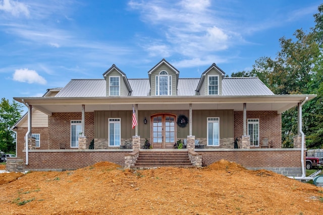 view of front of house with covered porch