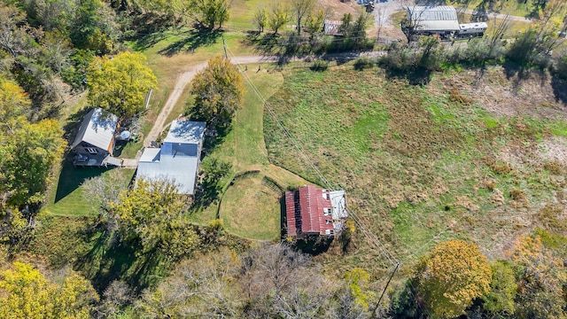 bird's eye view featuring a rural view