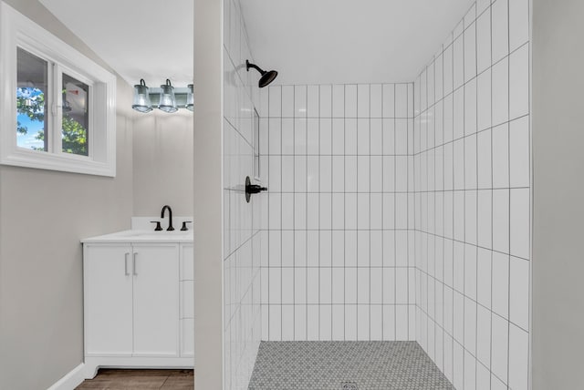 606 S Chestnut St, Monterey, TN 38574 - full bathroom with a sink and a tile shower