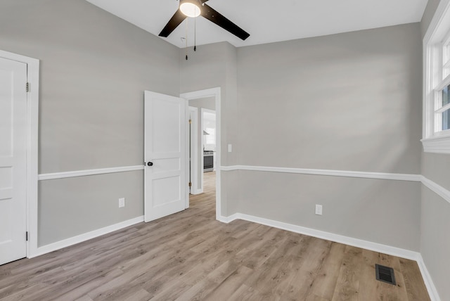 606 S Chestnut St, Monterey, TN 38574 - interior space featuring baseboards, light wood finished floors, and visible vents