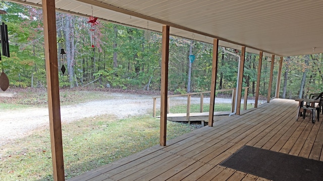 view of wooden terrace