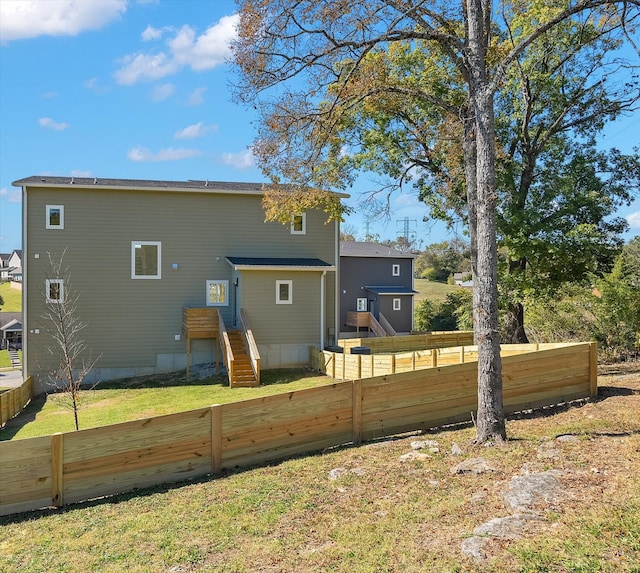 view of rear view of property