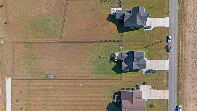 aerial view featuring a rural view