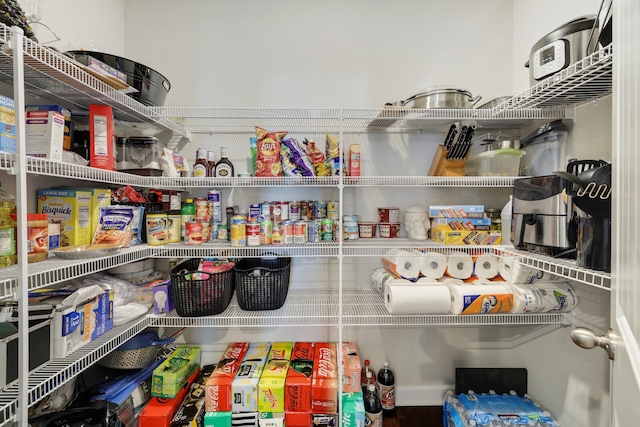 view of pantry