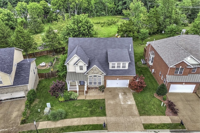 birds eye view of property