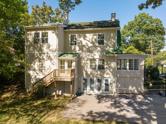 rear view of house featuring a patio