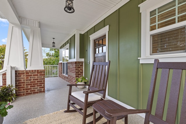 view of patio / terrace featuring a porch