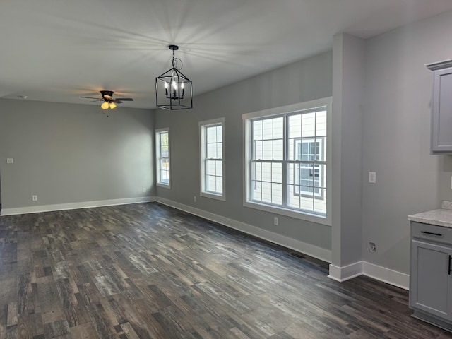 952 Greenwood Ave, Clarksville, TN 37040 - unfurnished dining area featuring baseboards and dark wood-style floors