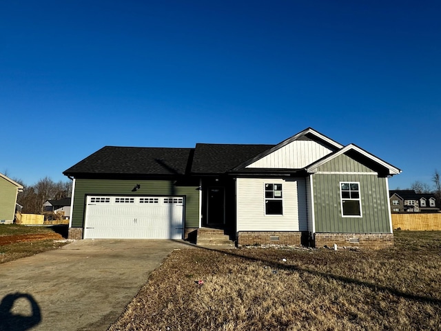 view of front of house featuring a garage