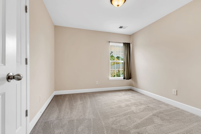 view of carpeted empty room