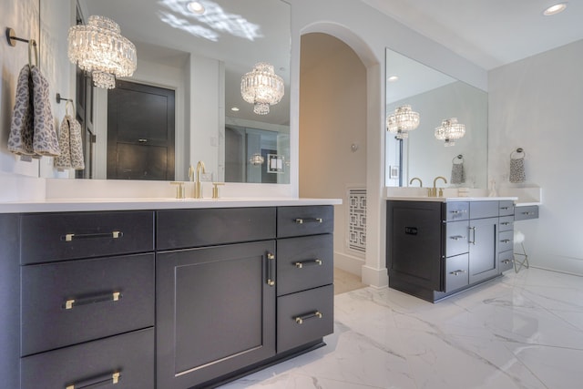 bathroom featuring vanity