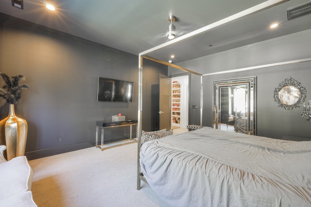 bedroom featuring carpet flooring