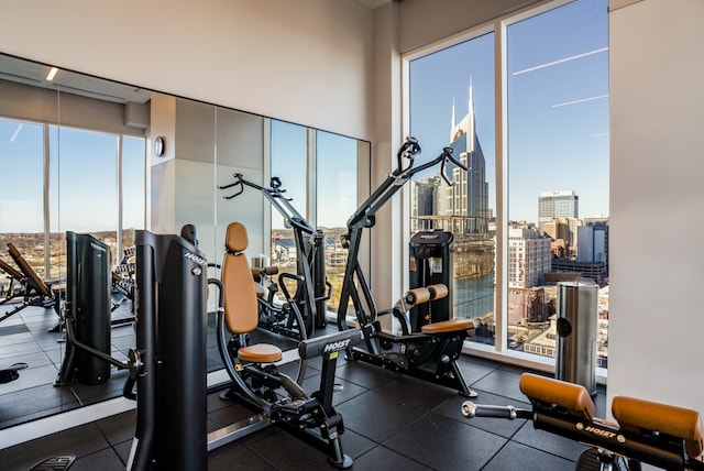 view of exercise room