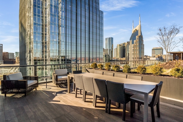 view of patio with outdoor lounge area