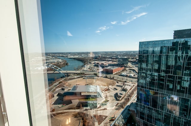 view of city featuring a water view