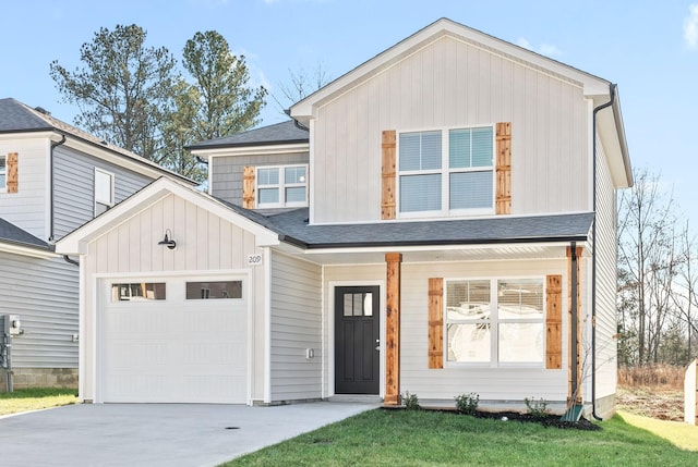 view of front of house featuring a garage