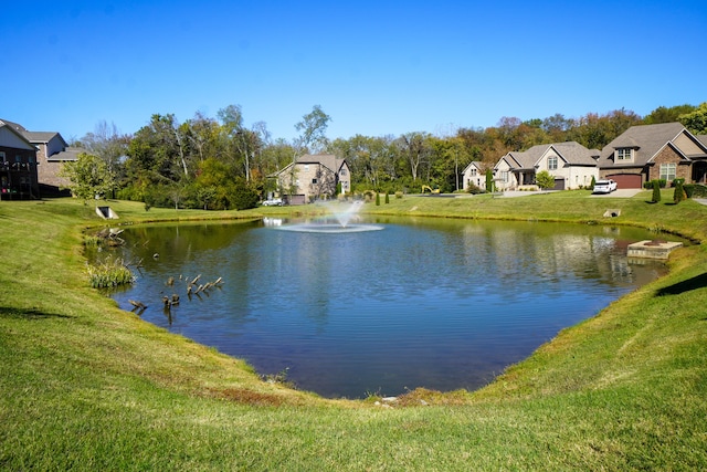 view of water feature