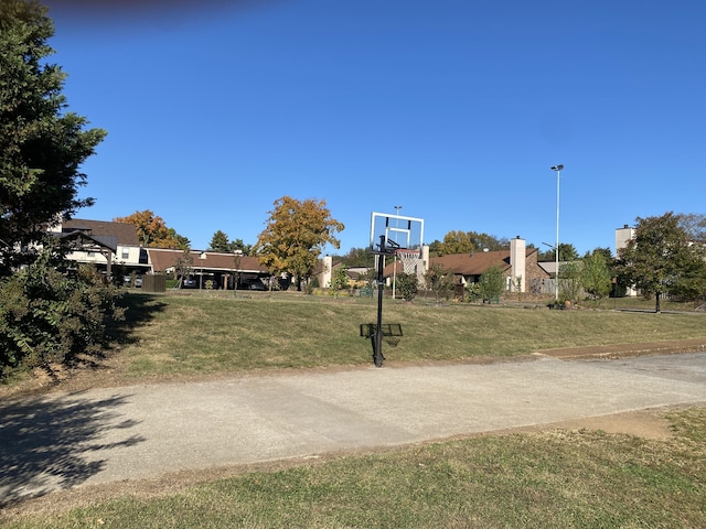 view of sport court