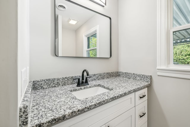 bathroom with vanity