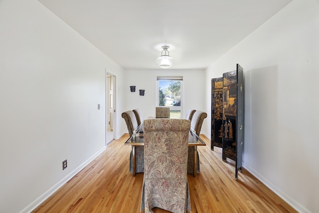 dining room featuring light wood-type flooring