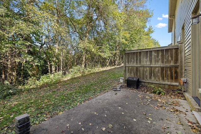 view of yard with a patio