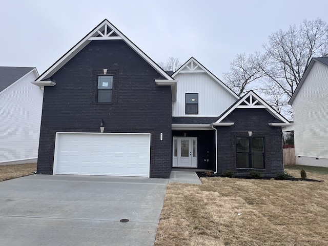 view of front of home featuring a garage