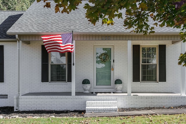 view of exterior entry