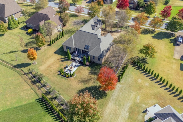 drone / aerial view featuring a rural view