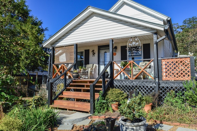 bungalow with a porch